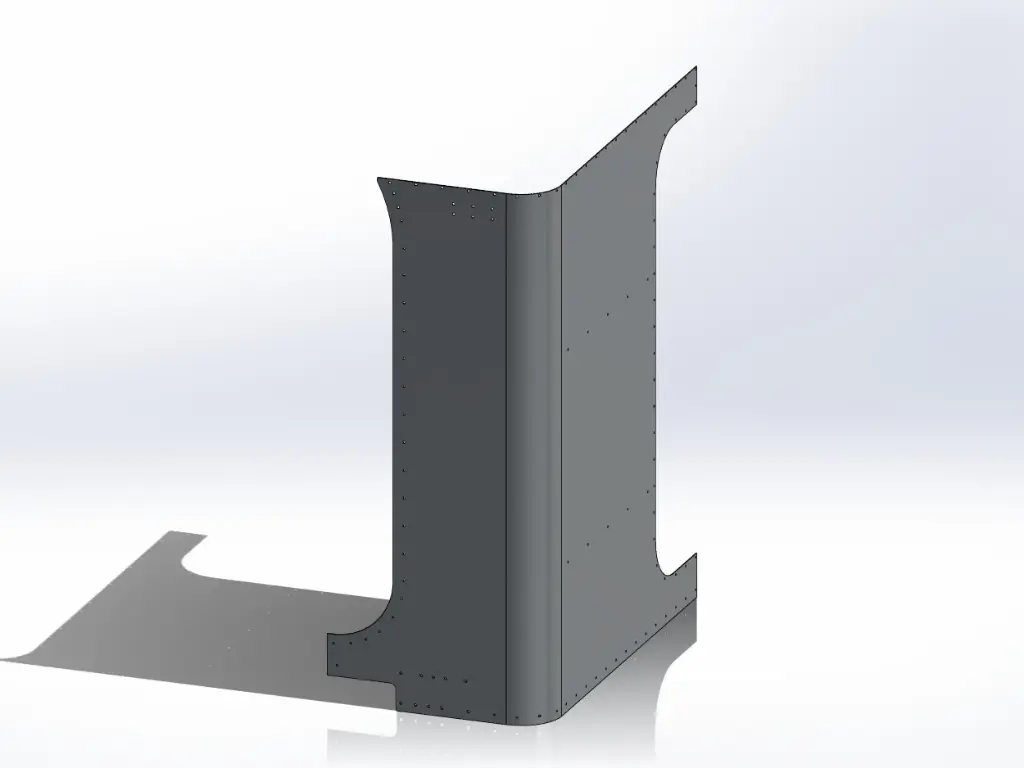 [SLI000112] Peterbilt New Style 389 Sleeper Panels - Front Corner Drivers Side, 63" (72"), Ultra Cab