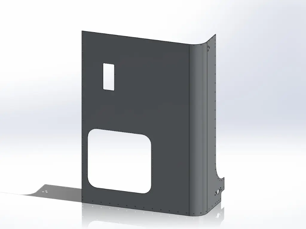 [SLI000124] Peterbilt 5-Series Sleeper Panels - Front Corner Passengers Side, 48" (58")