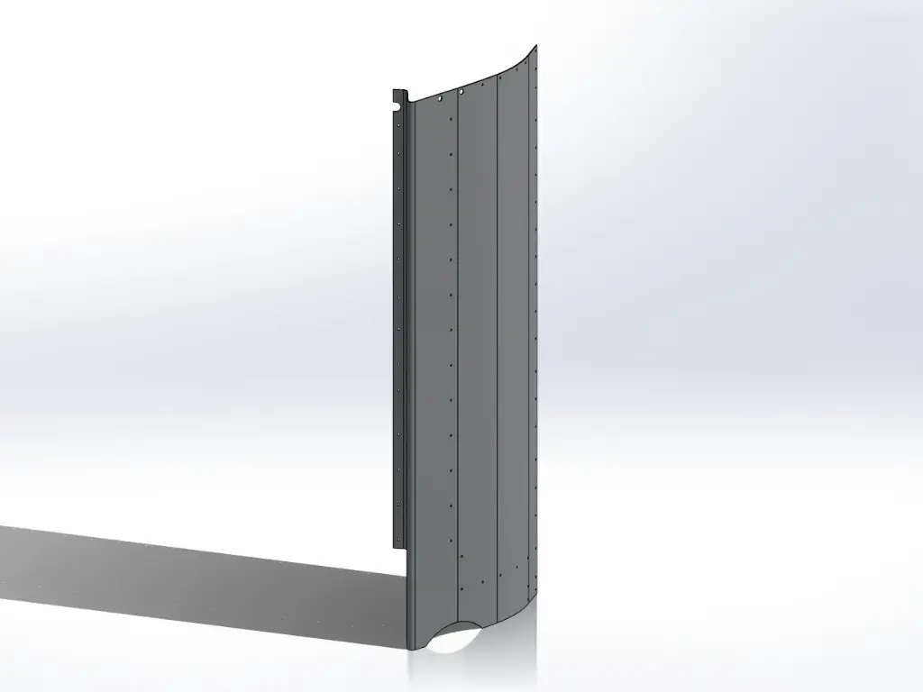 [SLI000144] Kenworth Sleeper Panels - Front Corners (Muffler Cutout, Drivers Side)