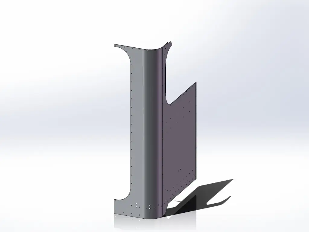 [SLI000027] Peterbilt Day Cab Back Corner Panels - New Style (Drivers Side)