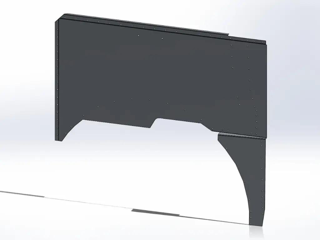 [SLI000052] Peterbilt 379 Short Hood Side Panels (Drivers Side)